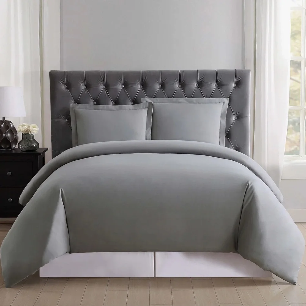 Truly Soft Everyday Twin/Twin XL 2 Piece Duvet Set, Grey